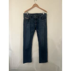 Diesel Industry Viker Size 36 32 Button Fly Whiskered Denim Jeans Boot Cut mens